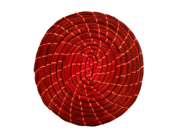 Mandala capim dourado colorido - Vermelho - 4/4.5 cm (par) CD-17